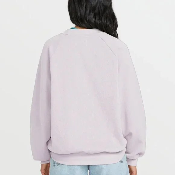 Billabong The Waves Crew Sweatshirt In Ameythst Smoke, NWOT - Picture 2 of 12